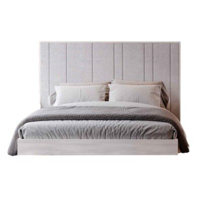 Cama Casal AQUA p/ col 200x150 Carvalho Glacial Tipo D Paris Light Grey