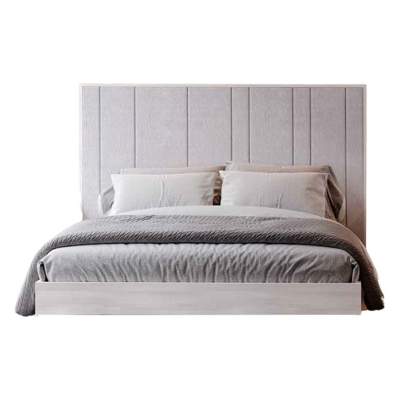 Cama Casal AQUA p/ col 200x150 Carvalho Glacial Tipo D Paris Light Grey