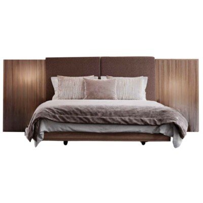 Cama Casal AQUA p/ col 200x160 Nogueira Siroko Tipo D Bronx Brown Ref. AQ956