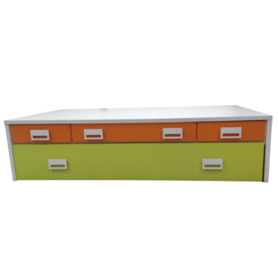 Cama Compacta 3 Gavetas + 1 Gavetão para colchão 190x90cm