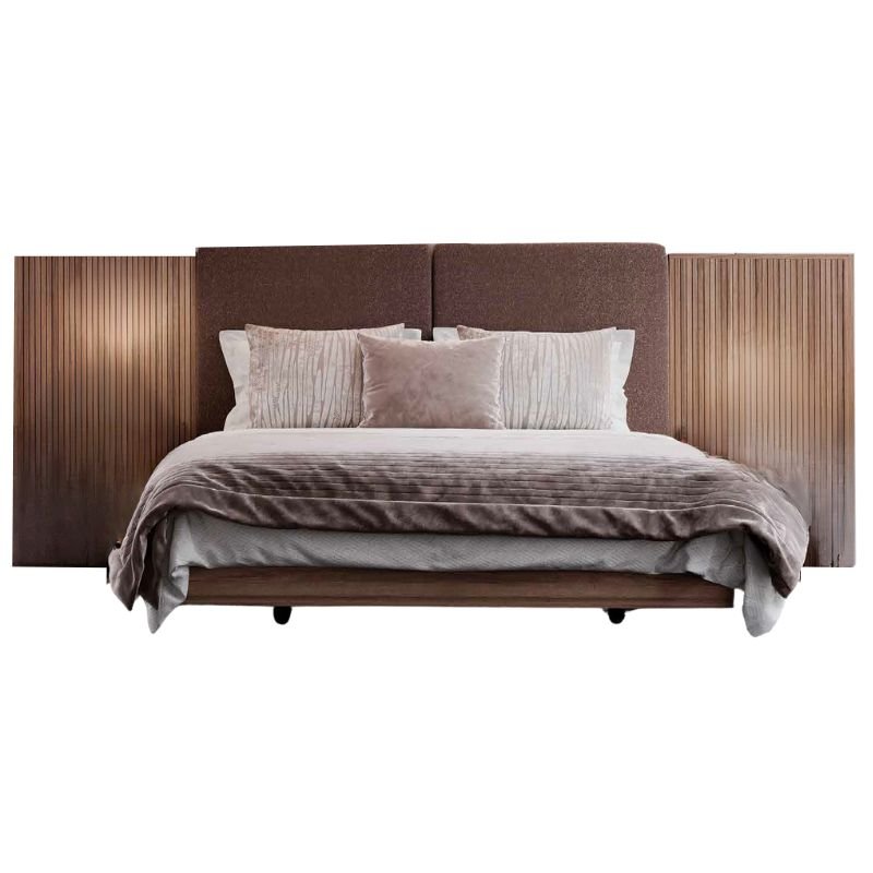 Cama Casal AQUA p/ col 200x160 Nogueira Siroko Tipo D Bronx Brown Ref. AQ956