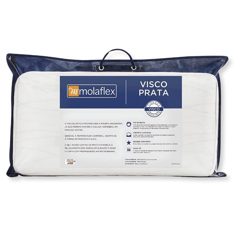 Almofada Visco Prata Molaflex